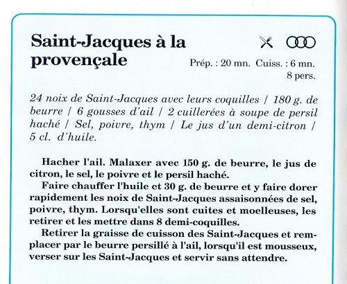Domaine Martin Luneau Coquilles St Jacques A La Provencale